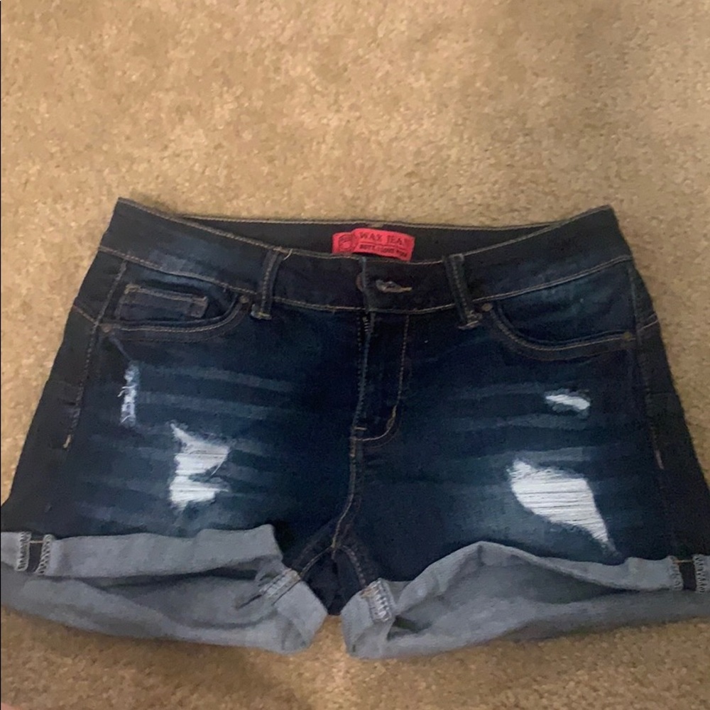 wax jeans jean shorts